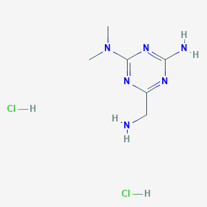 6-(Aminomethyl)-N,N-dimethyl-1,3,5-triazine-2,4-diamine dihydrochloride