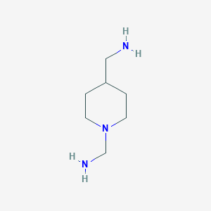 molecular formula C7H17N3 B13797166 (Piperidine-1,4-diyl)dimethanamine CAS No. 624742-76-3