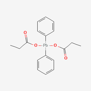 molecular formula C18H20O4Pb B13797232 Lead diphenyl acid propionate CAS No. 56764-40-0