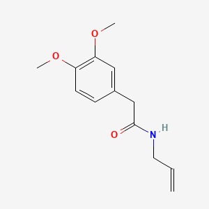 molecular formula C13H17NO3 B13797268 Acetamide, N-allyl-2-(3,4-dimethoxyphenyl)- CAS No. 73664-30-9