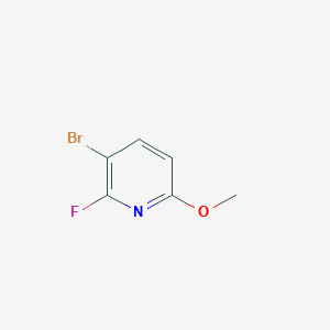 molecular formula C6H5BrFNO B1379727 3-Bromo-2-fluoro-6-methoxypyridine CAS No. 1227599-27-0