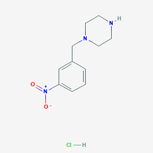 molecular formula C11H16ClN3O2 B1379728 1-(3-Nitrobenzyl)piperazine hydrochloride CAS No. 1458615-92-3