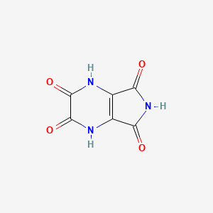 molecular formula C6H3N3O4 B13797324 1H-Pyrrolo[3,4-B]pyrazine-2,3,5,7(4H,6H)-tetrone CAS No. 52560-24-4