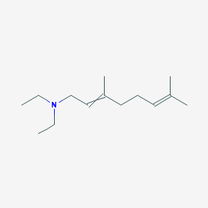molecular formula C14H27N B13797330 N,N-Diethyl-3,7-dimethyl-2,6-octadiene-1-amine CAS No. 59117-55-4