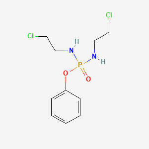 molecular formula C10H15Cl2N2O2P B13797370 Phenyl N,N'-bis(2-chloroethyl)phosphorodiamidate CAS No. 70772-68-8