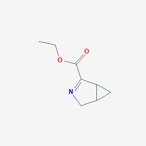 molecular formula C8H11NO2 B13797409 Ethyl 3-azabicyclo[3.1.0]hex-2-ene-2-carboxylate CAS No. 76100-65-7