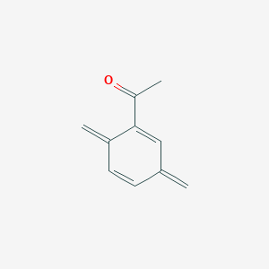 molecular formula C10H10O B13797418 1-(3,6-Dimethylidenecyclohexa-1,4-dien-1-yl)ethanone 