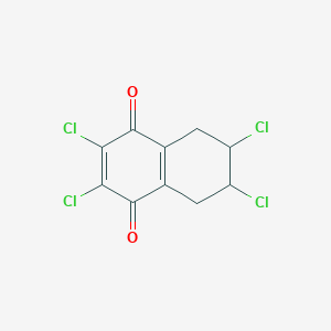 molecular formula C10H6Cl4O2 B13797431 1,4-Naphthalenedione,2,3,6,7-tetrachloro-5,6,7,8-tetrahydro- CAS No. 6317-88-0