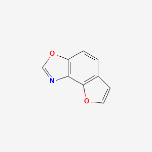molecular formula C9H5NO2 B13797458 Furo[2,3-E]benzoxazole CAS No. 66037-80-7