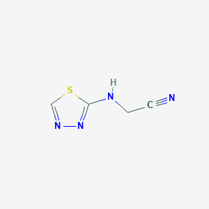 molecular formula C4H4N4S B13797466 Acetonitrile,(1,3,4-thiadiazol-2-ylamino)- 