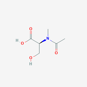 molecular formula C6H11NO4 B13797478 L-Serine,N-acetyl-N-methyl-(9ci) 