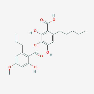 molecular formula C23H28O8 B13797523 Ramalinolic acid CAS No. 552-56-7