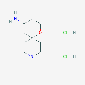 9-Methyl-1-oxa-9-azaspiro[5.5]undecan-4-amine dihydrochloride