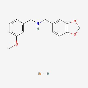 (1,3-Benzodioxol-5-ylmethyl)(3-methoxybenzyl)amine hydrobromide