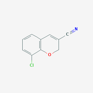 molecular formula C10H6ClNO B13797576 8-Chloro-2H-chromene-3-carbonitrile CAS No. 885270-78-0