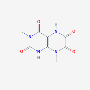 molecular formula C8H8N4O4 B13797584 3,8-Dimethyl-1,5-dihydropteridine-2,4,6,7-tetrone 