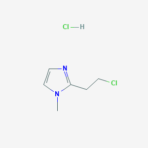 molecular formula C6H10Cl2N2 B1379759 2-(2-Chloroethyl)-1-methyl-1H-imidazole hydrochloride CAS No. 1390654-72-4