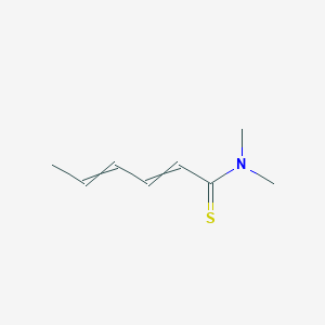 molecular formula C8H13NS B13797593 N,N-Dimethylhexa-2,4-dienethioamide CAS No. 70367-71-4