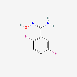 molecular formula C7H6F2N2O B13797616 2,5-Difluoro-N-hydroxy-benzamidine 