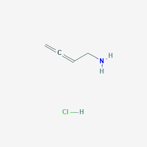 molecular formula C4H8ClN B1379762 2,3-Butadien-1-amine hydrochloride CAS No. 473742-53-9