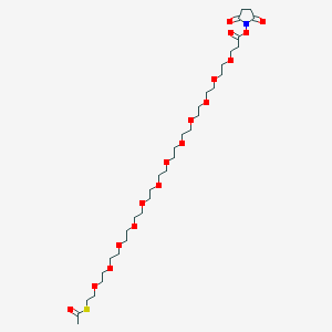 molecular formula C33H59NO17S B1379765 PEG12-SATA (S-acetyl-PEG12-NHS ester) CAS No. 1334169-95-7