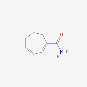 molecular formula C8H11NO B13797651 Cyclohepta-1,3-diene-1-carboxamide CAS No. 63838-55-1