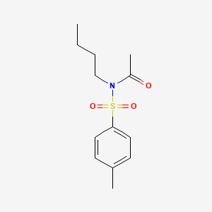 molecular formula C13H19NO3S B13797668 Acetamide, N-butyl-N-(p-tolyl)- CAS No. 71173-14-3