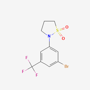 molecular formula C10H9BrF3NO2S B1379767 N-(3-Bromo-5-trifluoromethylphenyl)-1,3-propanesultam CAS No. 1400645-21-7