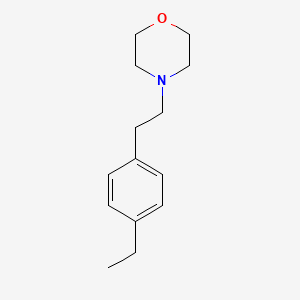 molecular formula C14H21NO B13797696 4-[2-(4-Ethylphenyl)ethyl]morpholine 