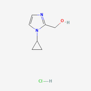 molecular formula C7H11ClN2O B1379770 (1-环丙基-1H-咪唑-2-基)甲醇盐酸盐 CAS No. 1390654-69-9