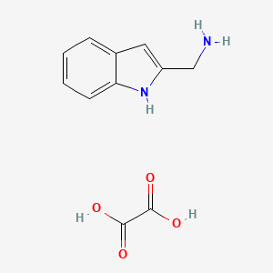 molecular formula C11H12N2O4 B1379772 (1H-Indol-2-yl)methanamine oxalate CAS No. 106024-58-2