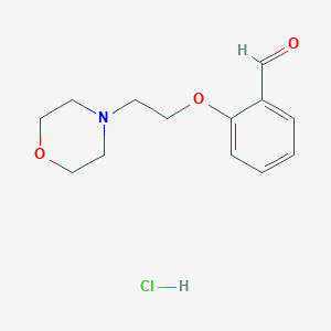 molecular formula C13H18ClNO3 B1379774 2-(2-Morpholinoethoxy)benzaldehyde hydrochloride CAS No. 1609400-63-6