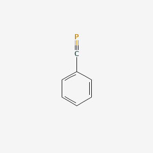 molecular formula C7H5P B13797742 Phosphine, phenylmethylidyne- CAS No. 76684-21-4