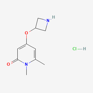 4-(Azetidin-3-yloxy)-1,6-dimethyl-1,2-dihydropyridin-2-one hydrochloride