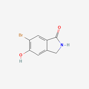 molecular formula C8H6BrNO2 B1379778 6-Bromo-5-hydroxyisoindolin-1-one CAS No. 1373223-17-6