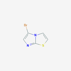 molecular formula C5H3BrN2S B1379779 5-Bromoimidazo[2,1-b][1,3]thiazole CAS No. 67088-53-3