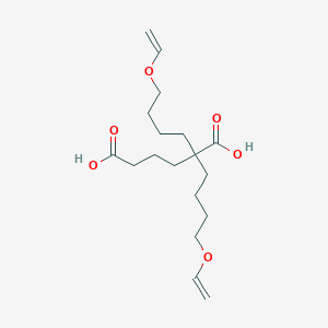molecular formula C18H30O6 B137978 2,2-bis(4-ethenoxybutyl)hexanedioic Acid CAS No. 135876-36-7