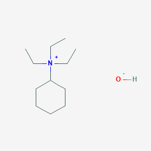 molecular formula C12H27NO B13797911 Triethyl cyclohexyl ammonium hydroxide CAS No. 26214-06-2