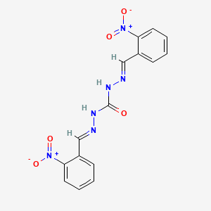molecular formula C15H12N6O5 B13797938 Carbonic dihydrazide,bis[(2-nitrophenyl)methylene]-(9ci) 
