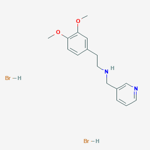 2-(3,4-Dimethoxyphenyl)-N-(pyridin-3-ylmethyl)ethanamine dihydrobromide