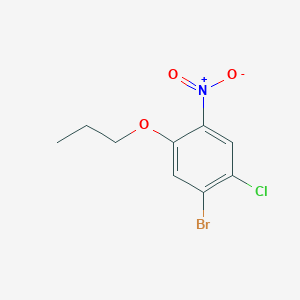 1-Bromo-2-chloro-4-nitro-5-propoxybenzene