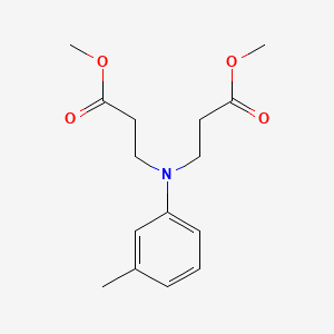 molecular formula C15H21NO4 B13798010 N,N-Bis-(2-methoxycarbonylethyl)-m-toluidine CAS No. 62323-09-5