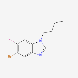 5-Bromo-1-butyl-6-fluoro-2-methyl-1,3-benzodiazole
