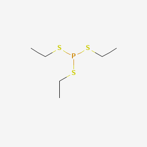 molecular formula C6H15PS3 B13798071 Phosphorotrithious acid, triethyl ester CAS No. 688-62-0