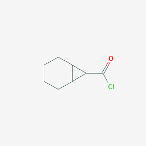 molecular formula C8H9ClO B13798081 Bicyclo[4.1.0]hept-3-ene-7-carbonyl chloride CAS No. 78293-53-5