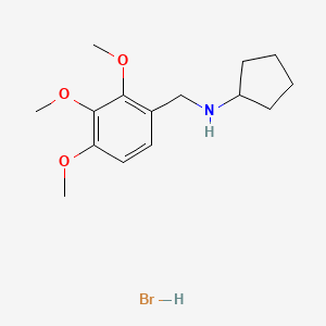 molecular formula C15H24BrNO3 B1379809 N-(2,3,4-Trimethoxybenzyl)cyclopentanamine hydrobromide CAS No. 1609408-86-7
