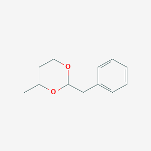 molecular formula C12H16O2 B13798130 2-Benzyl-4-methyl-1,3-dioxane CAS No. 5468-07-5