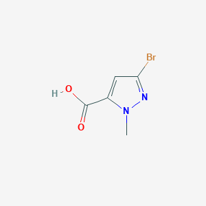molecular formula C5H5BrN2O2 B1379816 3-bromo-1-methyl-1H-pyrazole-5-carboxylic acid CAS No. 173841-05-9