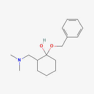 molecular formula C16H25NO2 B13798187 1-Benzyloxy-2-(dimethylaminomethyl)cyclohexanol CAS No. 73806-42-5