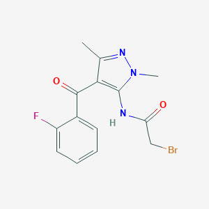 2-Bromo-N-[4-(2-fluorobenzoyl)-1,3-dimethyl-1H-pyrazol-5-yl]-acetamide